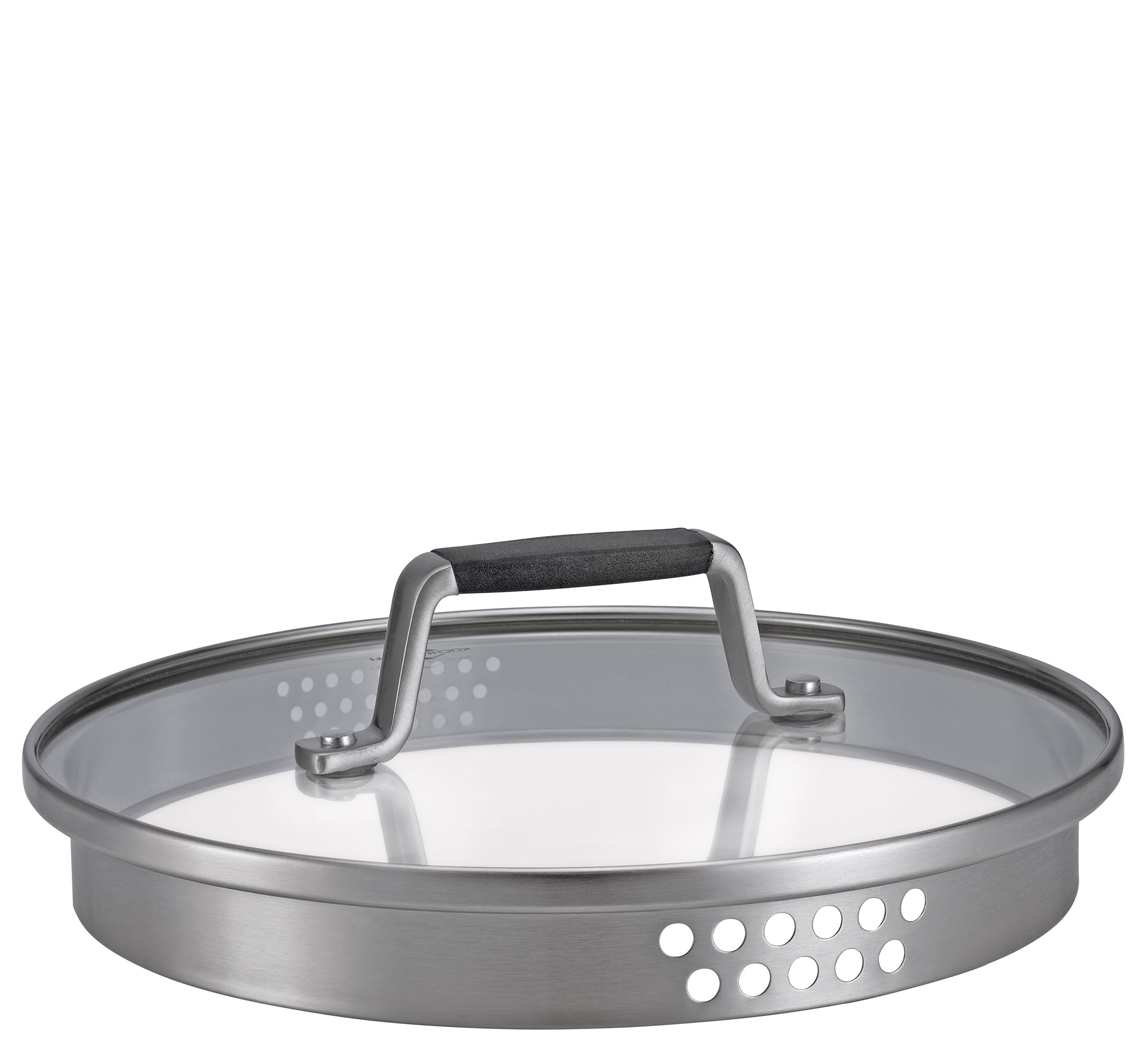 Küchenprofi COOK Topfset BOLOGNA 4-tlg., Edelstahl, Glasdeckel, Induktion, Ausgießer, Siebdeckel, Ø 16/20/24 cm + Bratentopf 20 cm.