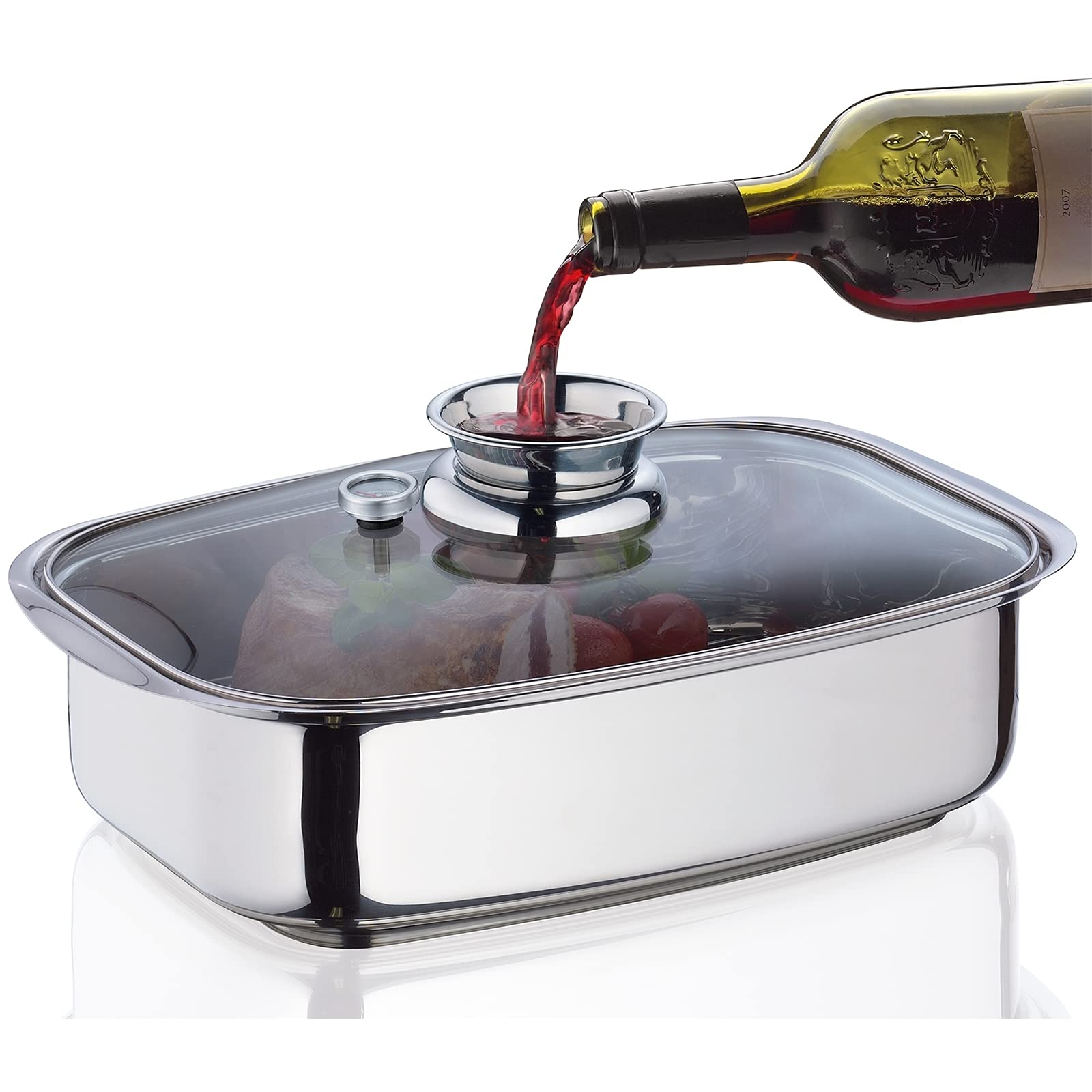 Küchenprofi 2386102836 Cook Aromabräter, Edelstahl, Silber/Schwarz