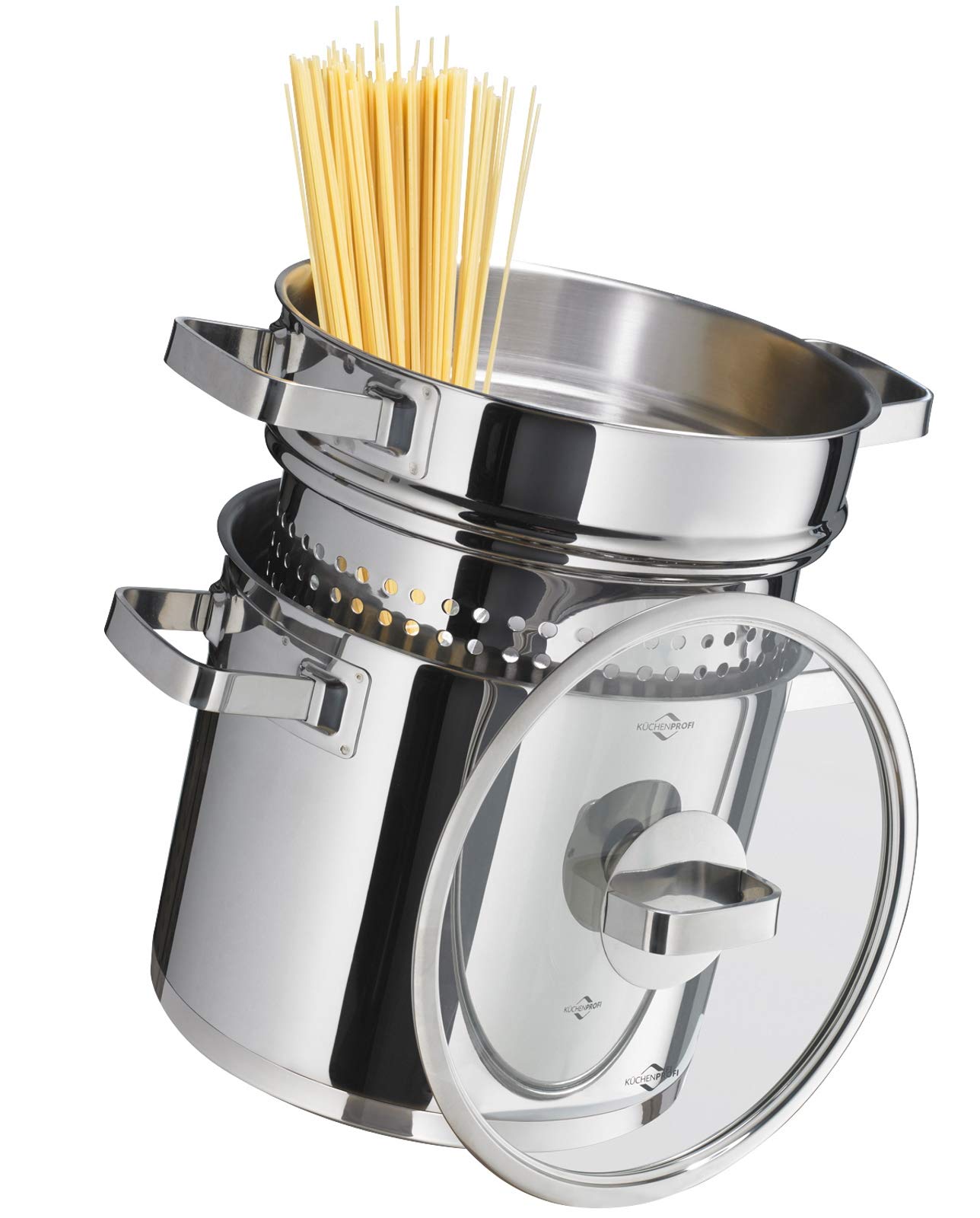 Küchenprofi Kochtopf Mit Pastaeinsatz San Remo-Kp2390012822/grau