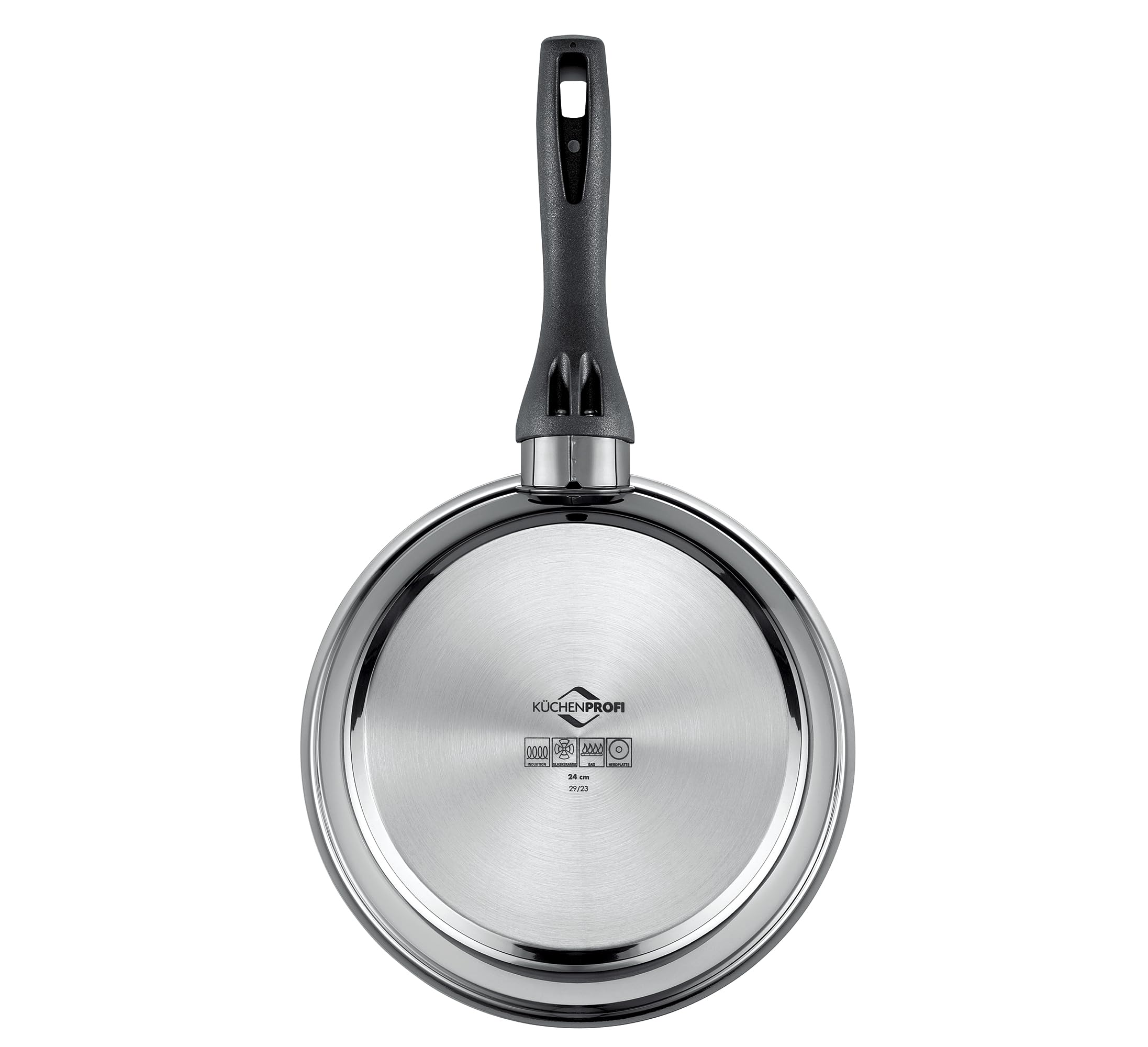 Küchenprofi COOK Pfannenset ROMA 24/28 cm, PFAS-frei, Antihaft, Edelstahl, Induktion, 180 °C backofenfest, hoher Rand.