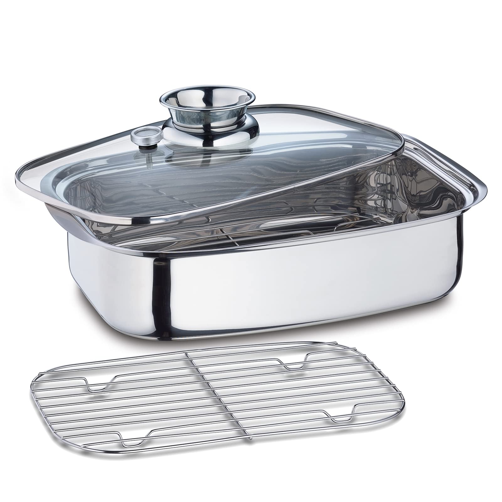 Küchenprofi 2386102836 Cook Aromabräter, Edelstahl, Silber/Schwarz